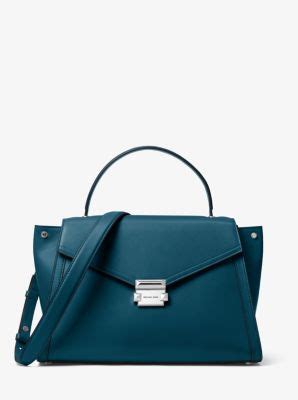 michael kors large whitney satchel olive|Whitney Large Leather Satchel .